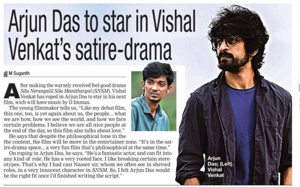 vishalvenkat_18's tweet photo. So happy to share the news on my next. Thanks to my producers @gembrio_media for providing me this opportunity. Excited to collaborate with @iam_arjundas sir , @immancomposer sir for music. Can't wait to see this story translate on screen. Need all your wishes and support.🙏🙏 https://t.co/RqEzbzruXZ