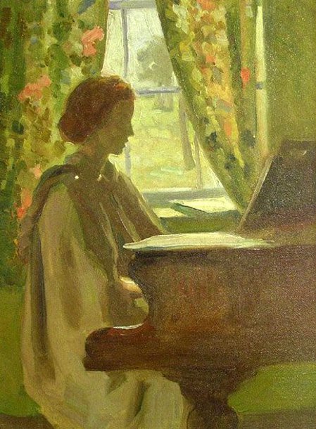 OrpheusL's tweet photo. Eleanor #Colburn (1866-1939)

- Woman Playing at Her Piano

#musicpaintings #art #29Gennaio #january29 #29Janeiro #29Enero #29Janvier #29Januar #Buongiorno #goodmorning #BuenosDias #bonjour #GutenMorgen https://t.co/QtQ0C0aLhu