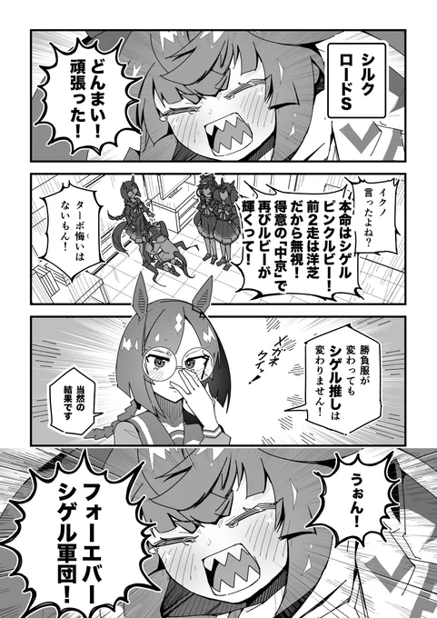 ターボ競馬「シルクロードS」
#ウマ娘 #シゲルピンクルビー 