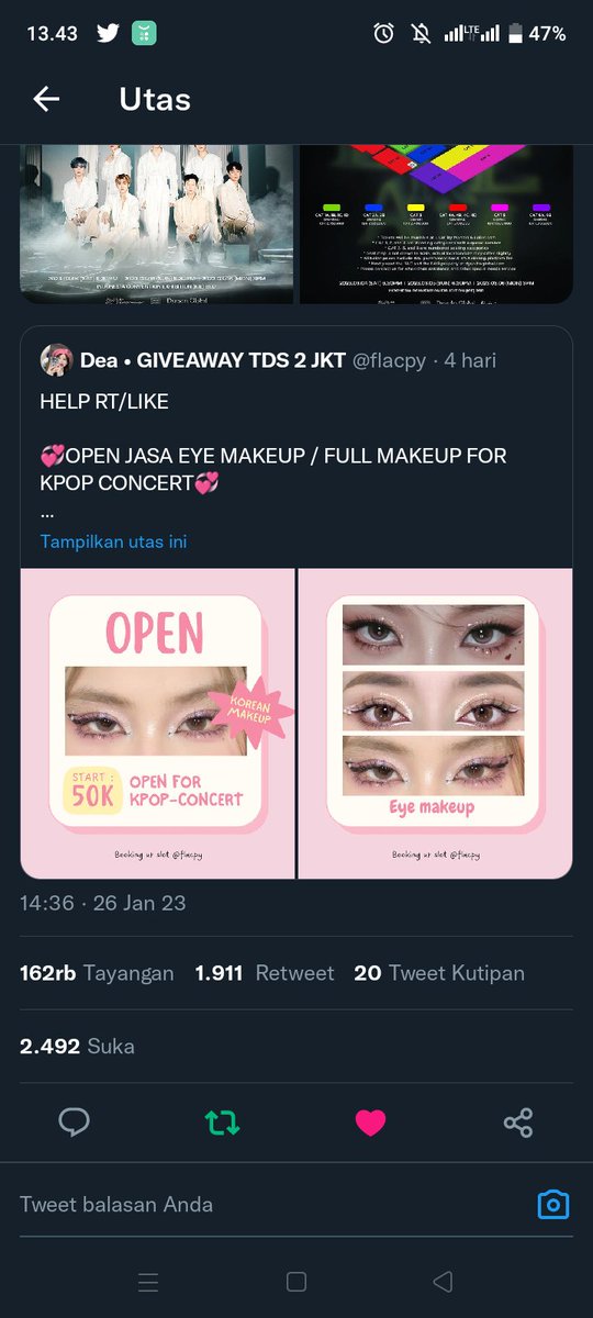 peterpark_25's tweet photo. @flacpy Done all rules.. Bismillah kalau emang rezeki gak kemana.. Pengen bgt nnton konser nct dream krn pengen liat langsung perform trigger the fever krn lagu itu bener2 lagu penyemangat aku.. disaat lg down bgt mesti dengerinnya itu https://t.co/i3j9corJxA