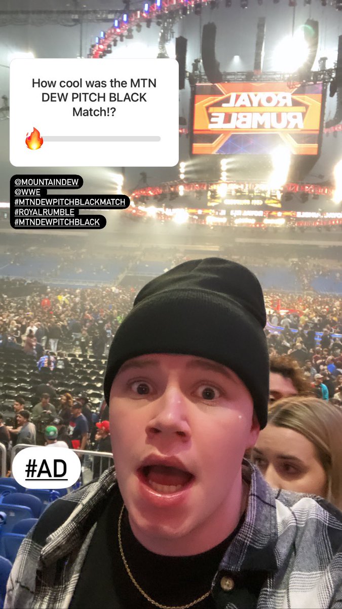 How cool was the #MTNDEWPitchBlackMatch !? <a href="/MountainDew/">Mountain Dew®</a> <a href="/WWE/">WWE</a> #MTNDEWPITCHBLACK #RoyalRumble #ad