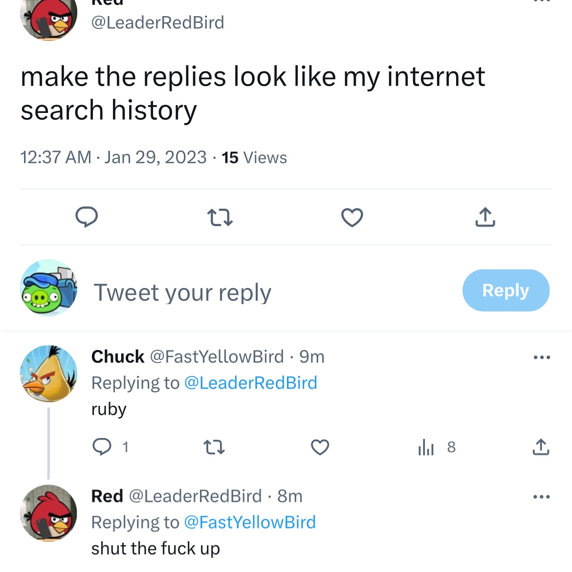 MailmanPig's tweet photo. this conversation is so funny and random https://t.co/KepJV3E8Lz