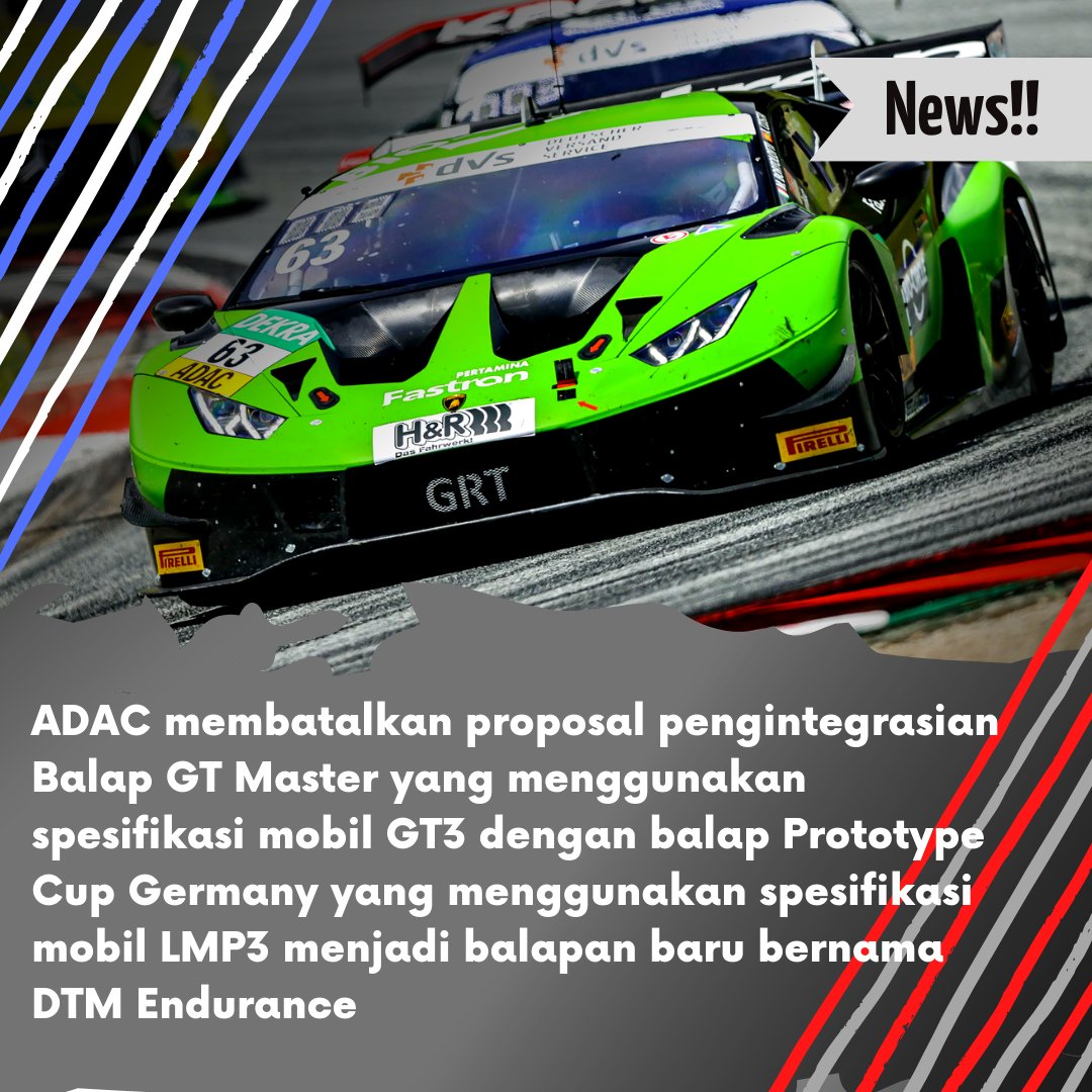 InaRaceInfo1's tweet image. Yep kabar dari balap turing jerman
Btw, jangan lupa hari ini ada balap 24h Daytona🔥
#dtm #adacmotorsport #adacgtmasters #gtmasters #prototypecupgermany #adacprototypecupgermany