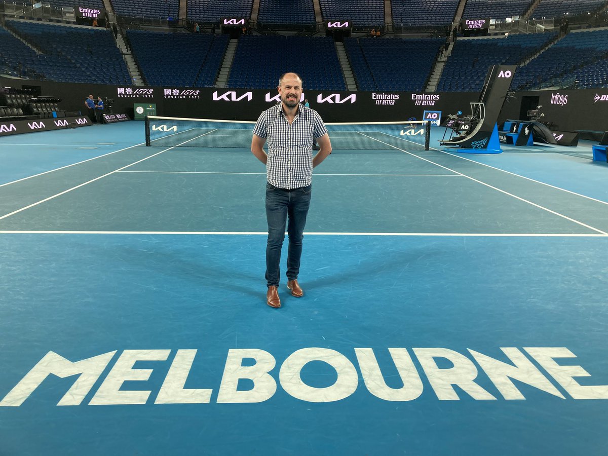 So that’s almost a rap from me. Had to get off the court so someone called Djokovic could practice! 

Back on AO Radio for the final tonight. Sets 1, 3 and 5. Tune in via the app and website (or 99.7FM if you’re around the stadium).