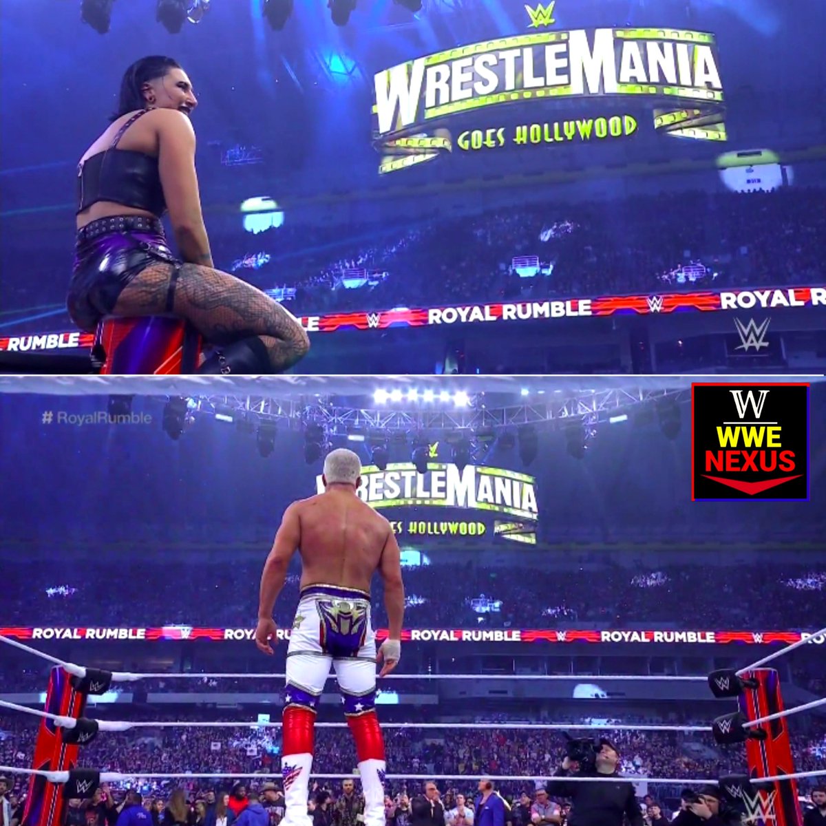 SantoshWaydan14's tweet photo. #RoyalRumble winner - @RheaRipley_WWE and @CodyRhodes ❤ https://t.co/3hayG6TIG4