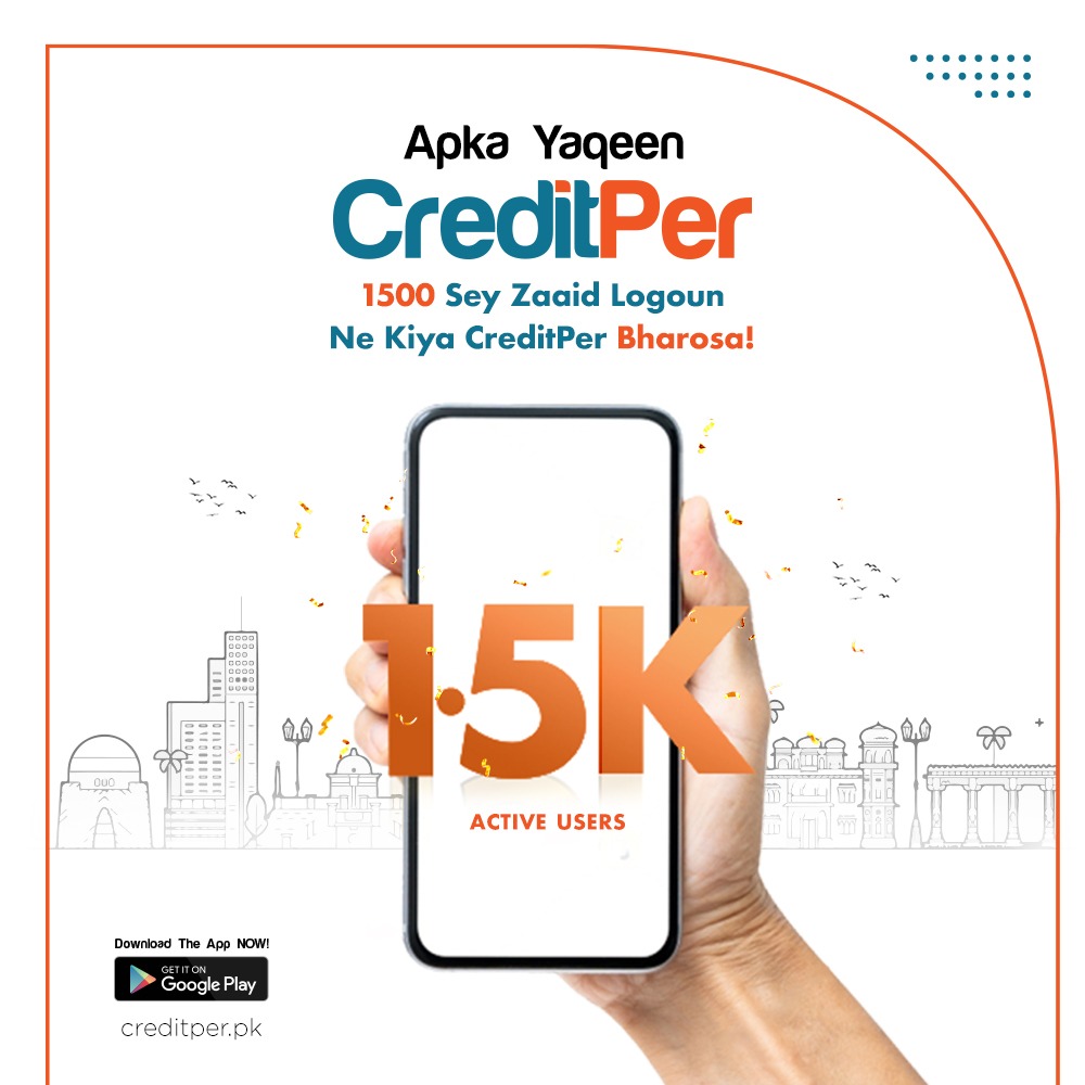 CreditPerPk's tweet photo. 1500 sey Zaaid Logoun Ney Kiyaa CreditPer Bharosa!

Abhi App Download Karein Aur Haasil Karein Females (Khawateen) Kay Liye Khusoosi Discounts!

App Link:
https://t.co/3uljzggW7H

#KhawateenDiscounts #EasyInstallments #Playstore #Islamabad #Karachi #Rawalpindi #CreditPer https://t.co/B84HsWNZN5