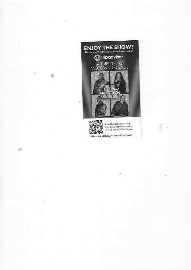If you go to Las Vegas anytime soon make sure that you see A tribute to Motown Legends "The soul of Motown". This show is amazing and everyone was dancing all over the room. 
The singing, music and overall performance was excellent from start to finish.