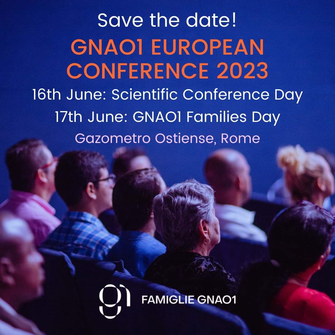 Save the date! 
#GNAO1
#movementdisorder
#epilepsy
@movedisorder