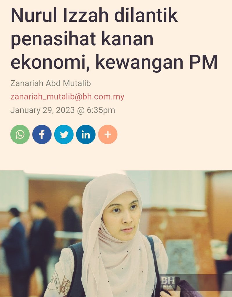 'Pada saya, kita harus pastikan jangan diberikan juga pemberian kontrak atau pemberian berupa dana kepada mereka yang tergolong dalam keluarga kita, bila kita memegang jawatan dalam kerajaan ...'. - Nurul Izzah Anwar (15 Sept 2018)

astroawani.com/berita-malaysi…

P.S. Lan Jiao
