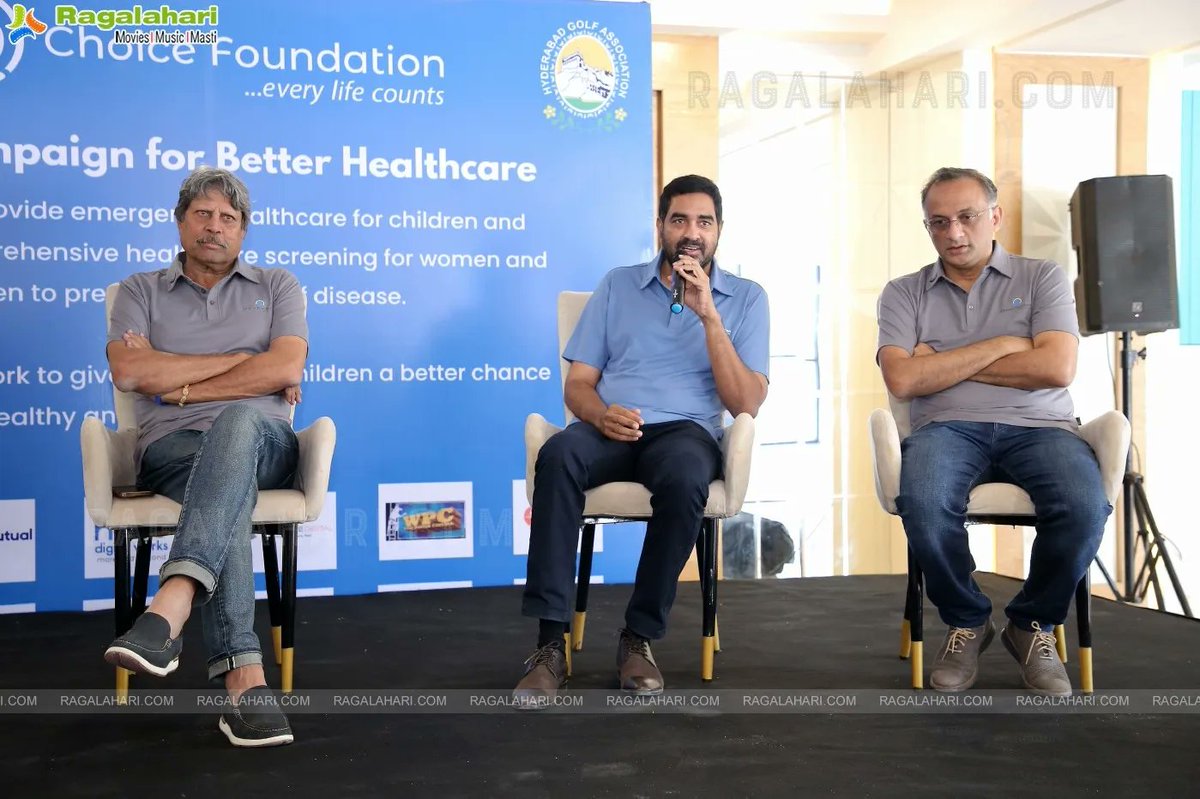 The 3rd Golf Fundraiser of #ChoiceFoundation happened today in Hyderabad in the presence of #RaviTangirala #KapilDev #KrishJagarlamudi #JAChowdhary & #ShobuYarlagadda #DrGhantaSatish  #Hyderabad