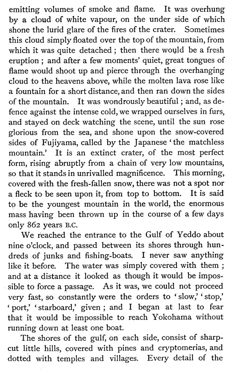 AnnieBrassey's tweet photo. Sunbeam, #Yokohama #Japan, 29.1.1877. "We reached the entrance to the Gulf of #Yeddo about nine o'clock, & passed between its shores through hundred of junks & fishing-boats. I never saw anything like it before. The water was simply covered with them;..." #Brassey #History #1870s https://t.co/psI6D1Apbs