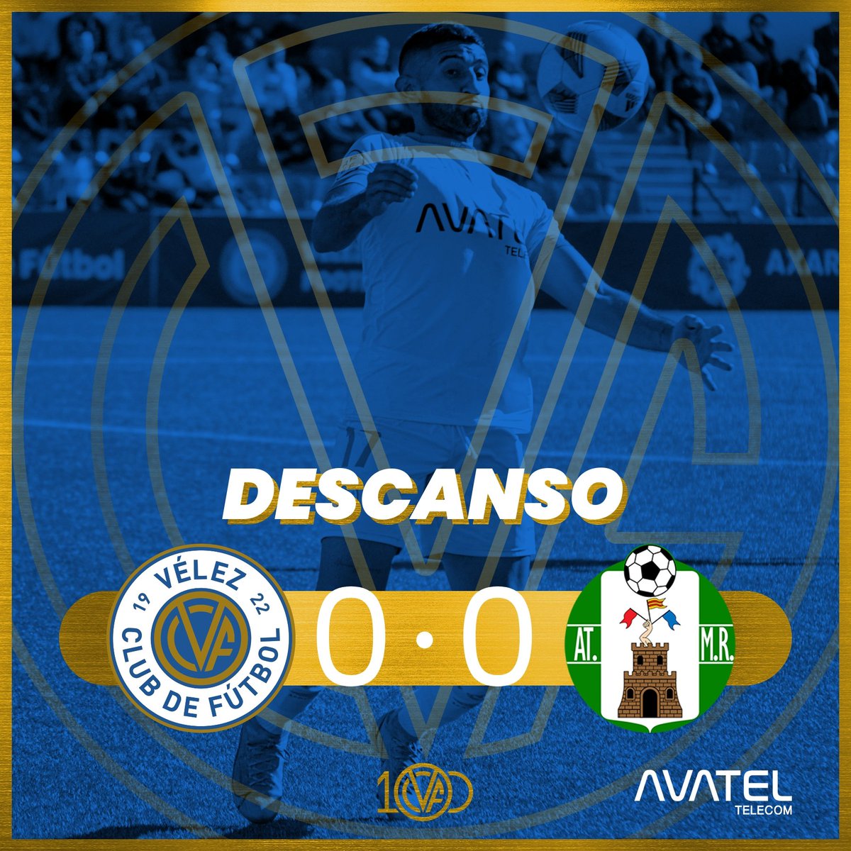 VELEZCFoficial's tweet photo. 📍 Descanso
45+' ⏱️ Final de los primeros 45 minutos del encuentro con el empate inicial en el marcador.
#VelezCF 0️⃣▪️0️⃣ #AtManchaReal
#100AñosJuntos
💙🤍💛🤍💙 https://t.co/ksV3DyWnHN
