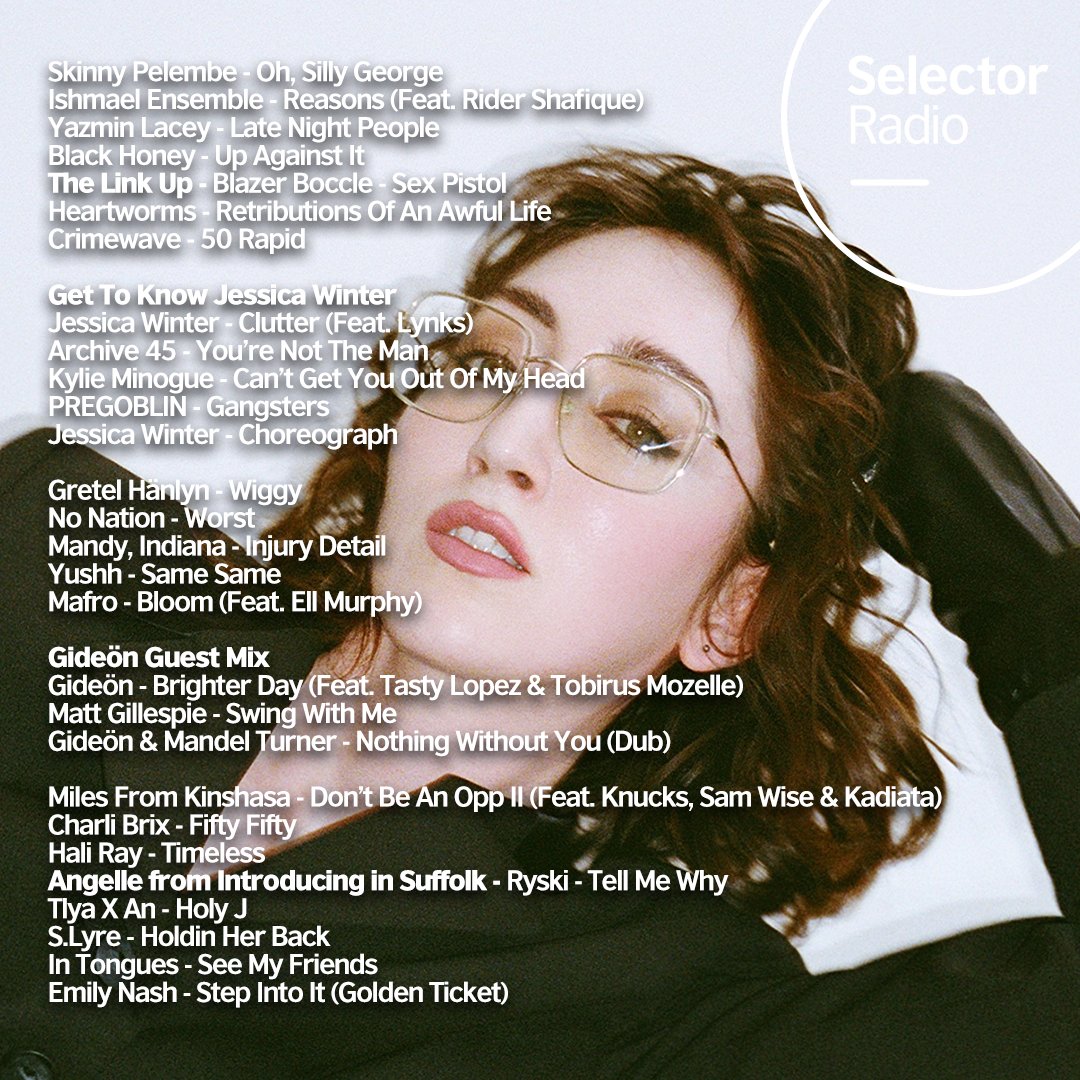 British Council MY (@my_british) on Twitter photo Jam packed show with Jamz!
💭 Get To Know <a href="/jessicawinterr/">Jessica Winter</a>
🔗 The Link Up <a href="/blazerboccle/">BLAZER BOCCLE</a>
🎛 Guest Mix from #GIDEÖN
Plus loads of new tunes in our First Look Mixtape featuring a selection by Angelle Joseph (<a href="/handgeI/">Angelle</a>)
🌍: bit.ly/3JjWKwz
#BritishMusic #SelectorRadio #Arts Jam packed show with Jamz!
💭 Get To Know <a href="/jessicawinterr/">Jessica Winter</a>
🔗 The Link Up <a href="/blazerboccle/">BLAZER BOCCLE</a>
🎛 Guest Mix from #GIDEÖN
Plus loads of new tunes in our First Look Mixtape featuring a selection by Angelle Joseph (<a href="/handgeI/">Angelle</a>)
🌍: bit.ly/3JjWKwz
#BritishMusic #SelectorRadio #Arts