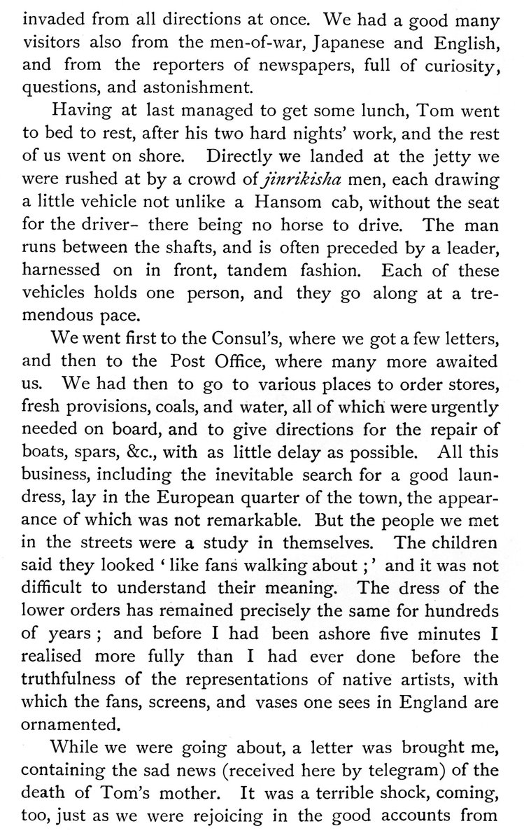 AnnieBrassey's tweet photo. Sunbeam, #Yokohama #Japan, 29.1.1877. "We reached the entrance to the Gulf of #Yeddo about nine o'clock, & passed between its shores through hundred of junks & fishing-boats. I never saw anything like it before. The water was simply covered with them;..." #Brassey #History #1870s https://t.co/psI6D1Apbs
