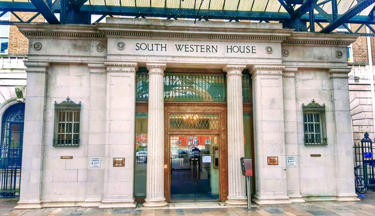 ChilcoteMeander's tweet photo. Southampton. South Western House and where the dock trains terminated. January 2023

#Southampton https://t.co/Bft85STG6T