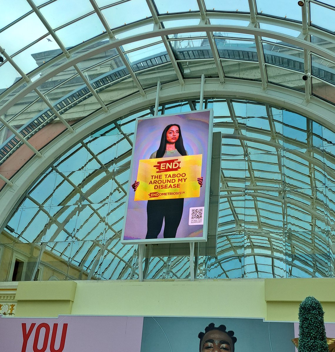 DrKrysWilkinson's tweet photo. Really great to see such prominence to this advert in @_traffordcentre π
#endcampaign #endometriosis #breaktaboo https://t.co/dTShPX2vjV