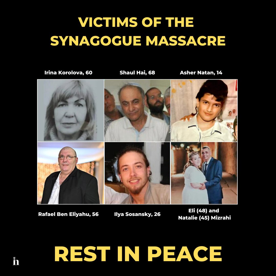 HananyaNaftali's tweet photo. My heart breaks for the families who lost their beloved ones this weekend in the Synagogue massacre in Jerusalem.

May God avenge their blood. 💔 https://t.co/dzPnqrqVhc