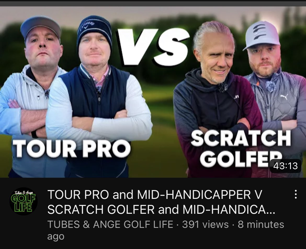 Woodytats's tweet photo. Golf Life is fast becoming one of my favourite Golf YT Channels , Thought id design a Thumbnail for them from todays video , Would love to do a few Thumbnails for you @TubesSoccerAM @jimmybullard  , Give me a shot ⛳️❤️🤞🏻#golflife #thumbnail #art #design #retweet https://t.co/nvLL4BEMRI