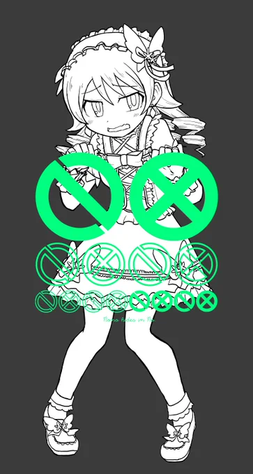 森久保オンリーにむけてこういう絵を作成中… #おと森オンリー 