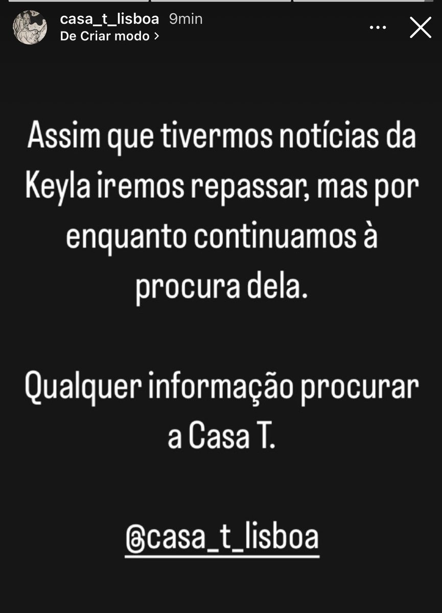 A Casa T ainda não sabe da Keyla. Por favor divulguem.