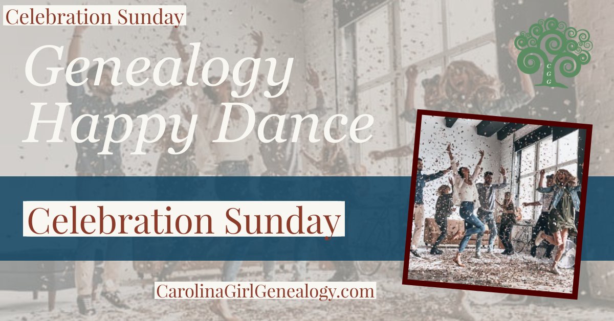 CarolinaGirlGen's tweet photo. Celebration Sunday is here, and time to share your happy dance moment for the week! Mine was another great @SLIGinsitute week. https://t.co/owm4Yl7Eg3 What was yours? #genealogy #familyhistory #SLIGexpereince #SLIG2023 #SLIGFun #SLIGelevated https://t.co/JPiWnn4xSZ