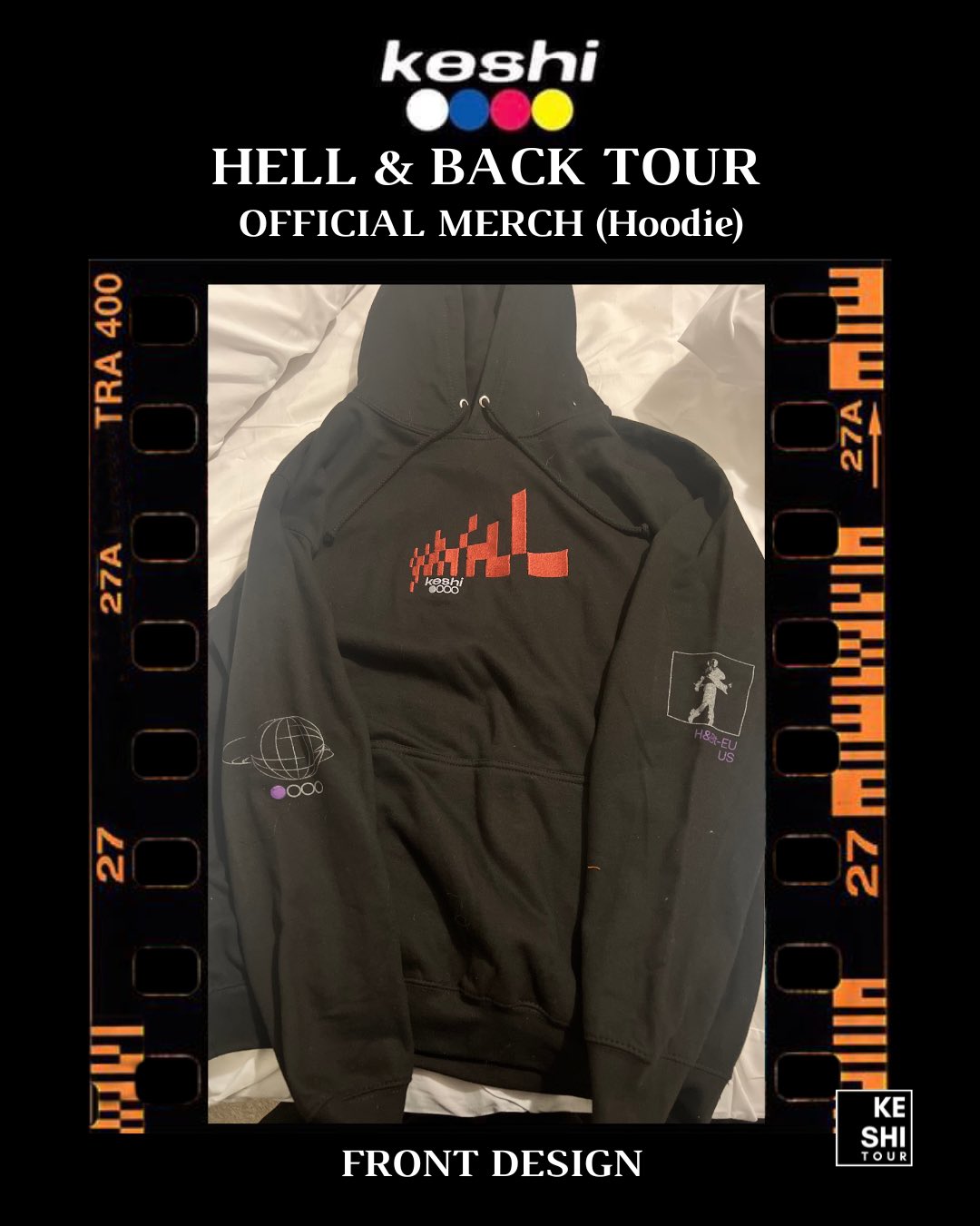 keshi tour updates REQUIEM World Tour on X OFFICIAL KESHI HELL BACK TOUR MERCH H B Shirt H B Hoodie H B Crew Neck For those people who are going to