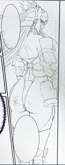 女神敗北 最新話原稿執筆中☺️✒️

エルフちゃんは巨尻だけど、対する騎士さんも頭身高めだけあってなかなかのデカ尻だったりする!
原稿描いてると、1話に何回尻が出てくるんだろうって思う
(*≧∀≦*)ゲラゲラ 