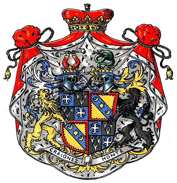 HREAssociation's tweet photo. Armorial Bearings of House of #Bentinck van Rhoon, Lords of Rhoon, Pendrecht and Terrington, Sovereign Lords of Kniphausen and Varel, Imperial Counts Bentinck Counts of Waldeck-Limpurg, Counts of the #HolyRomanEmpire, Earls of Portland, Barons Cirencester, Viscounts Woodstock. https://t.co/jom41KBzsW
