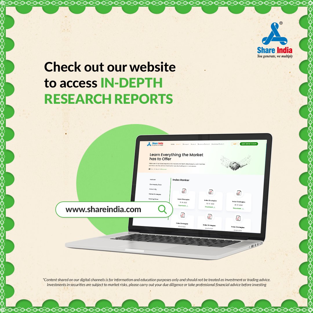 shareindiasec's tweet image. Report card ho ya research report, dono sirf seekhati hi nahi, aage bhi badhati hai👀

Toh ab waqt hai aage badh kar trade karne ka with #ShareIndia's research reports

#IndiaKaApnaTradingPlatform #StockMarket #Trading #TradingAnalysis #ResearchReports #ShareIndiaAnalysis
