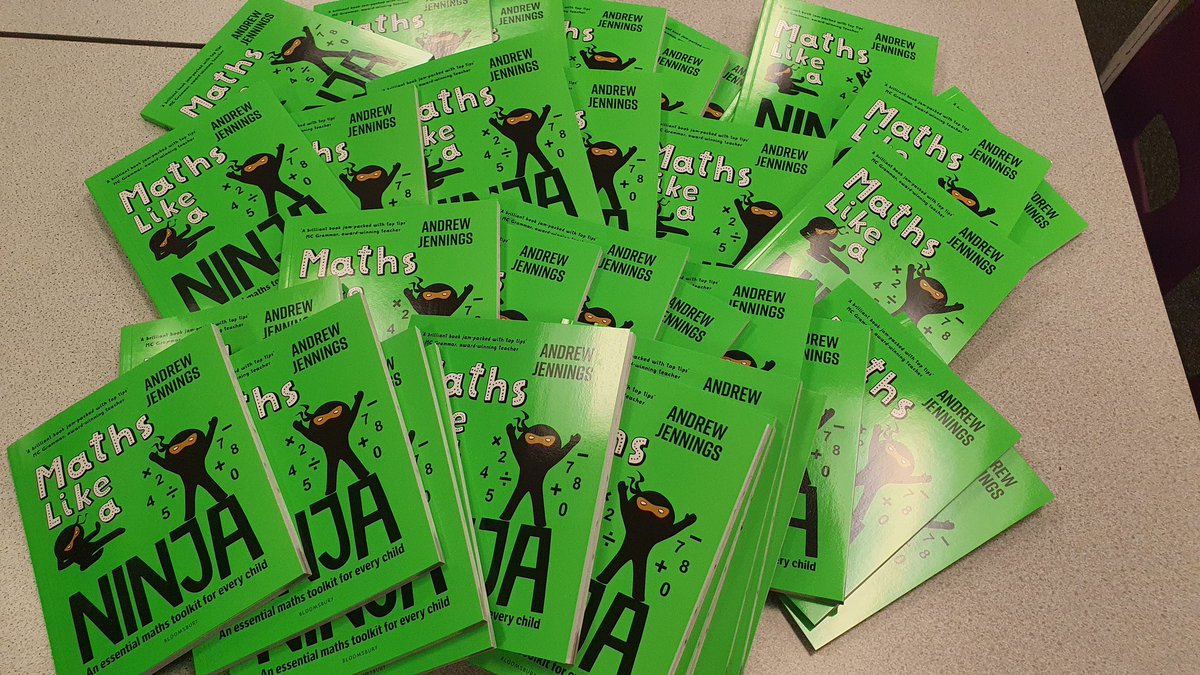 When 50 'Maths Like A Ninja' books arrive in school to support our UKS2 children! 😁🥷🏆👏 <a href="/VocabularyNinja/">Vocabulary Ninja</a> #MathsLikeANinja #Maths #UKS2