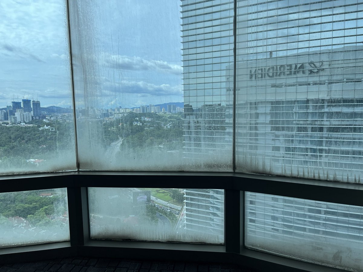 Hotels in KL Sentral seriously need window cleaning maintenance.