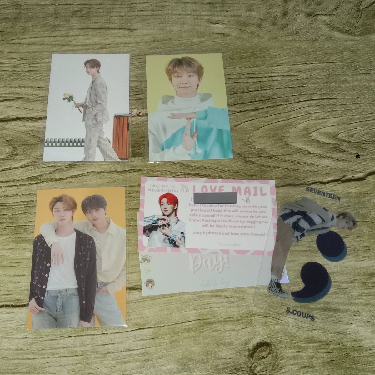 02seoo's tweet photo. happy mail from @xuhaochive & @dengghao_o 💌
the pcs arrived safely po! thank you for packing it well ^^ thank u rin po for the smooth transaction <33
#DENGHAOBUDOLKA #xuyooniethanks https://t.co/uVssEoPp9M