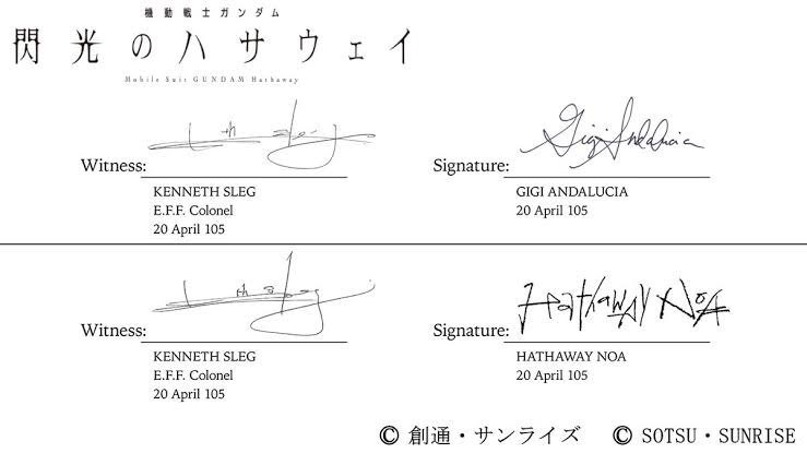 ハサウェイの子どもが書いたみたいな字のサイン好き。ちなみに