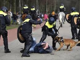 Porcupine666's tweet photo. De actievoerders van de extreemlinkse terroristische actiegroep @NLRebellion lijken door de politie weggeknuffeld te worden omdat zij linkse doelen nastreven. Wat een contrast met hoe de vreedzame demonstranten op het Museumplein aangepakt werden omdat zij opkwamen voor vrijheid! https://t.co/g1IiNgSRUw