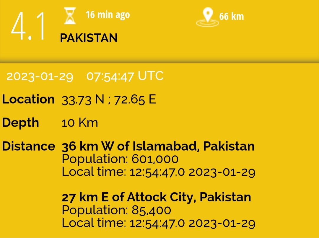 FarOutKhan's tweet photo. #earthquake M4.1, #Pakistan, Sun 29 Jan 2023 07:54:47 UTC https://t.co/a0uR5ht3qz https://t.co/ABp4zktYix