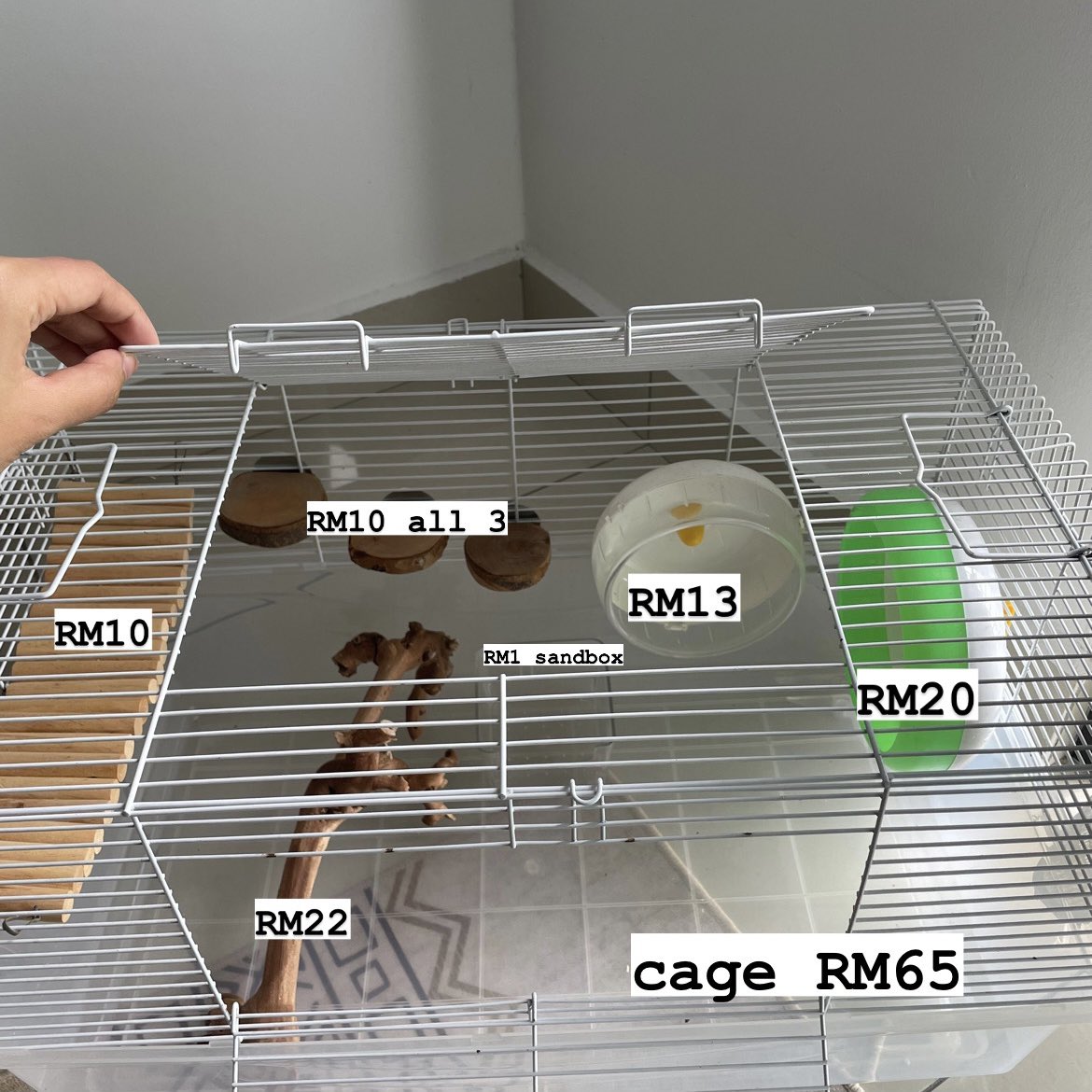 notexis's tweet photo. WTS

Preloved hamster things

One set RM180 (worth RM224)
Will get 13 items 
Free apple wood and some white bedding

PICKUP ONLY area MALURI/SHAMELIN/MYTOWN/LOTUS AMPANG

Interested please DM me! https://t.co/LD4nqlnGMD