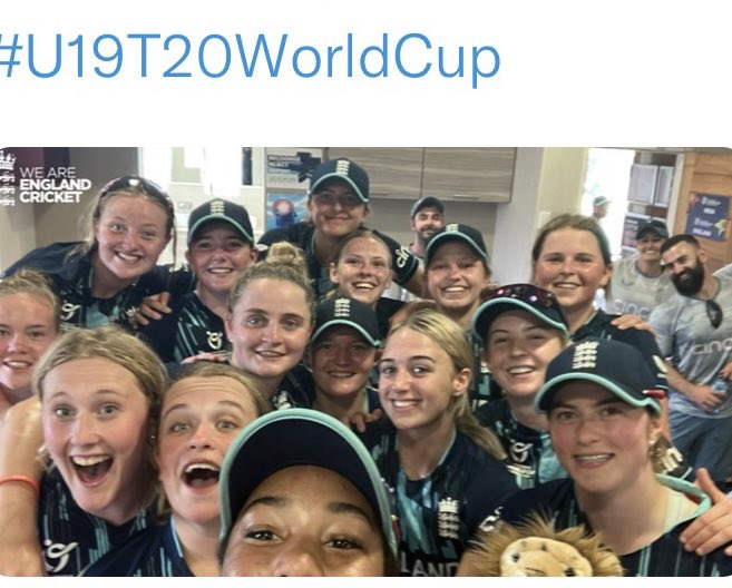 Good luck today to Nantwich Viper Seren Smale and all the England U19 Women’s team in their World Cup Final against India. 🇬🇬👍💪🏏