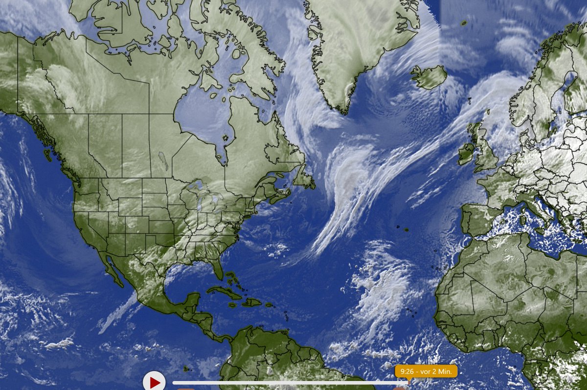 Wenn euch das interessiert?
Die Wetterbildung.
Aus der Arktis (Nordpol) heraus fliessen kalte Luftmassen in den kanadisch/amerikanischen Raum. Das ganze wird, der Erddrehung folgend, transportiert, zusammen mit warmer Luft über den Atlantik zu uns. Ist ok!
de.wikipedia.org/wiki/Golfstrom