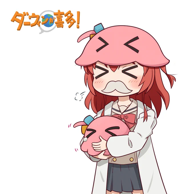 メンダコぼっちちゃん帽子を開発してご満悦な喜多博士#ぼっち・ざ・ろっく! #ぼっちちゃん #後藤ひとり #喜多郁代 #喜多博士 #メンダコ 