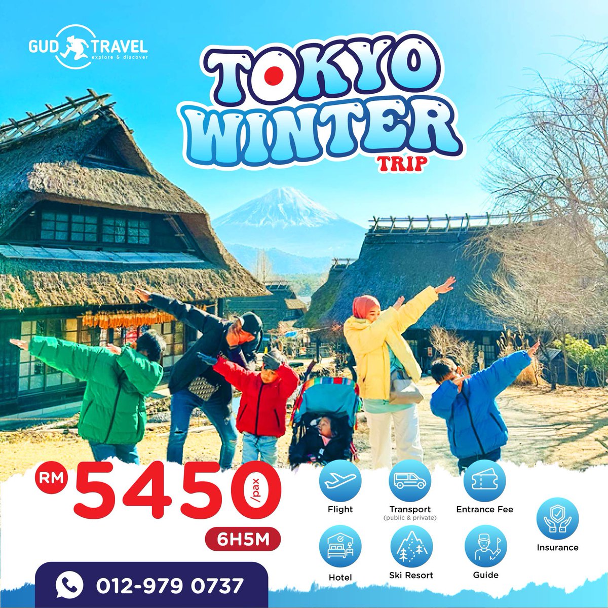 linkgud's tweet photo. Tokyo Winter Trip 

Flight ✅
Luggage ✅
Hotel ✅
Transport ✅
Shinkansen 🚄✅
Snow Resort ✅
Entrance Fee ✅
Tour Guide ✅
Insurance ✅

#gudtravel
#gudtravel_house https://t.co/QjO5UmBlKx