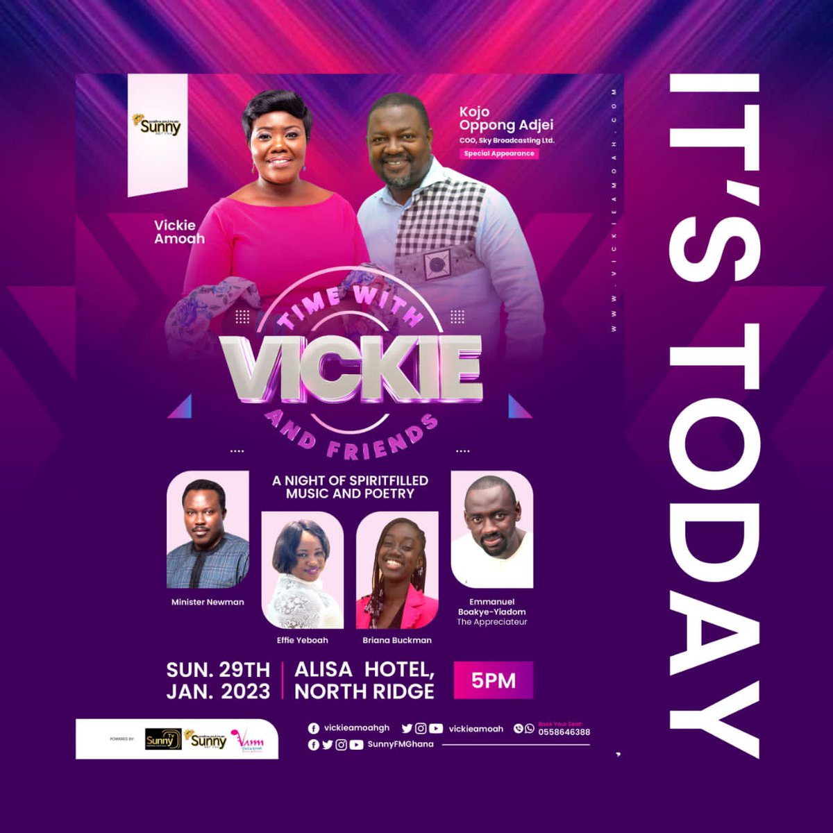 SunnyFMGhana's tweet photo. #TimeWithVickieAndFriends
#SunnyFM
#SunnyTV
@VickieAmoah @MYKOJO @myfootprinttv https://t.co/OeWpBrJZjr