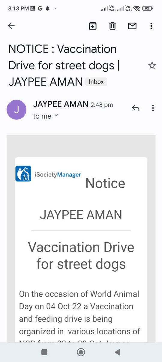 tarana2510's tweet photo. TRUTH 👇
The SOP of #AnimalWelfareBoard #India is binding on all agencies & @noida_authority In case of any dog related complaints, Verification needs to be done. Only once dog is identified, can it be picked up that too in the presence of ABC Officer. #JaypeeAman #CommunityDogs https://t.co/cEPSjj6IQb