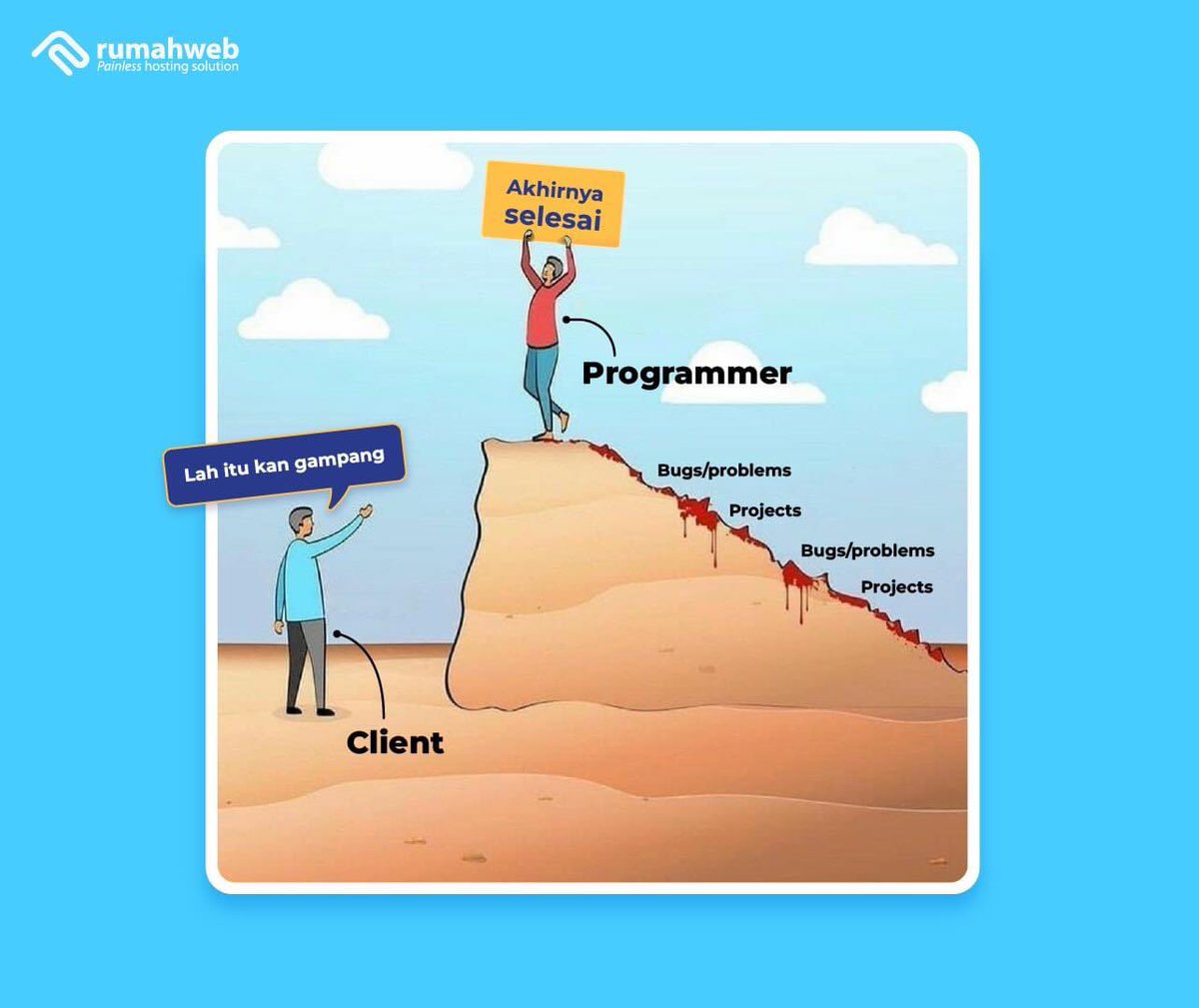rumahwebtweet's tweet photo. Lah itu kan gampang, katanya...
#ThinkBig #GrowBigger #Rumahweb #GrowMorePossibilities #programmingmeme #programmingmemesandjokes #programmingmemes😂 #programmingmemestudents #programmingmemer https://t.co/3JGvml3mwp