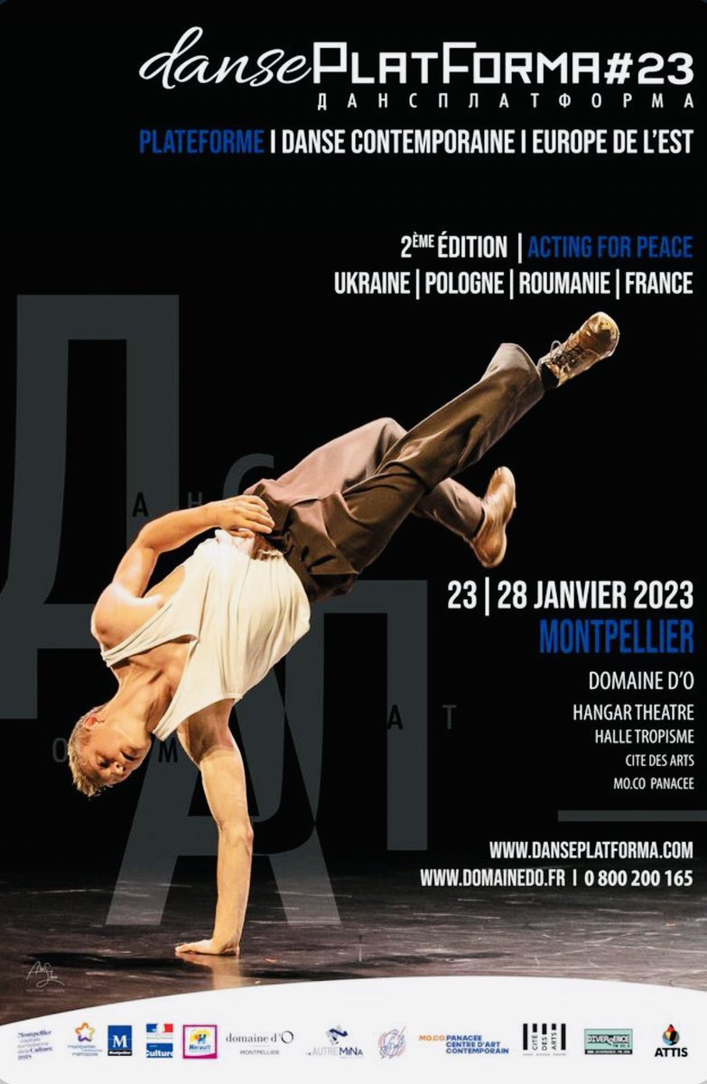 ClareLouHart's tweet photo. 23-28.01, la 2e édition de #Danseplatforma par @CieAutreMina, plateforme de danse contemporaine de l'Europe de l'Est!Cette édition spéciale #ActingForPeace a réuni des artistes d'Ukraine, Pologne, Roumanie et des chorégraphes d’@Occitanie. Quand culture rime avec paix🕊 @mtp2028 https://t.co/fkhpcE2yvV