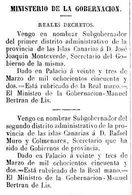 icamposmendez's tweet photo. Hay dos calles en Las Palmas GC en honor a dos hermanos que fueron subgobernadores provinciales y que, para no confundirlos, se nombraron con el 1er y 2o apellido. Mañana contaremos con @JonasOliva en @SER_LasPalmas la historia detrás de las calles Muro y Colmenares. https://t.co/olLPoC0Bmz