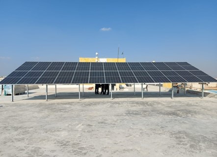 SRTFUND's tweet photo. An SRTF #Health project installs #solar systems in 2 medical facilities in #Northern_Aleppo for a better conducive environment for medical practices to the directly #benefit of around 60k #patients through #surgical &amp; non-surgical procedures &amp; services. 
https://t.co/aRiMYVBQrY https://t.co/cFT8XvgKF1