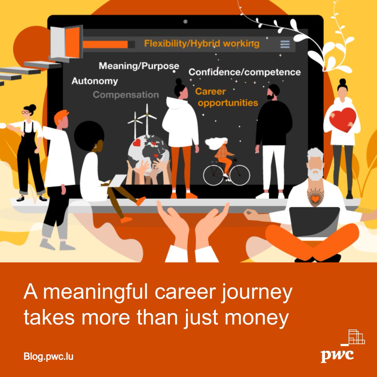 PwC_Luxembourg's tweet image. &quot;Providing flexibility, maintaining pay #equality, and fostering an inclusive #workculture are all key for the attraction of valuable profiles.&quot; says Lieven Lambrecht, our People Leader. Read our newest #PwCBlog on what modern employees are looking for👉 pwc.to/3HfFeHp