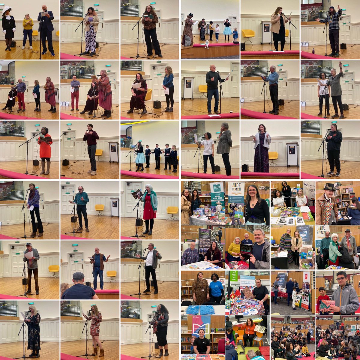LivLitCycle's tweet photo. Thank you to everyone who shared their words on stage yesterday in #liverpoolcentrallibrary for 
our #LiverpoolReads launch, 
It was great to hear your voices. #livlitcycle #liverpoolpoetryspace https://t.co/mXhkPlN8SR
