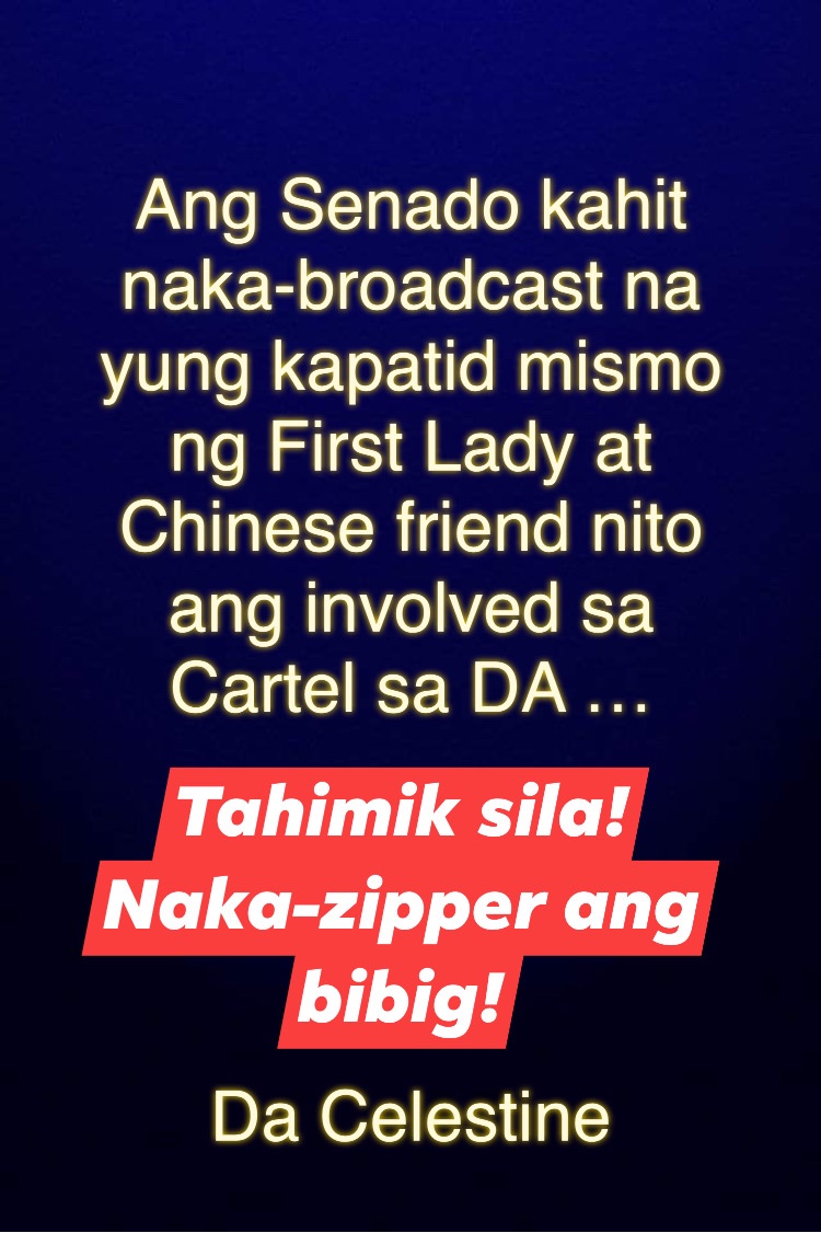 Celestine_DKila's tweet image. KAKAHIYA KAYO! PRESIDENTE NYO AT SECRETARY NG DEPARTMENT OF AGRICULTURE ANG SMUGGLER! KAYA GINAWANG LEGAL ANG HOARDING! UNTOUCHABLE BA?
