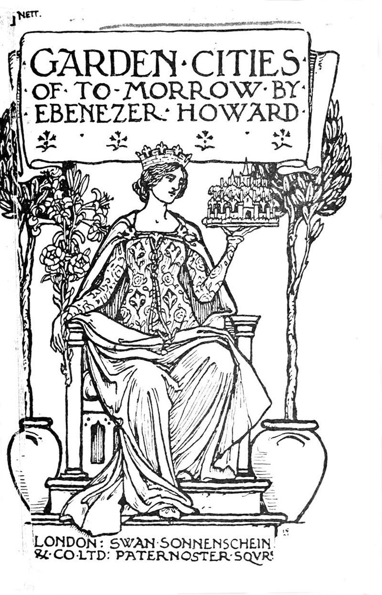 EnglishRadical's tweet image. Sir Ebenezer Howard, urban planner and founder of the garden city movement, was born #OnThisDay 1850. Howard advocated garden cities and Georgism to reduce the alienation of humans and society from nature.